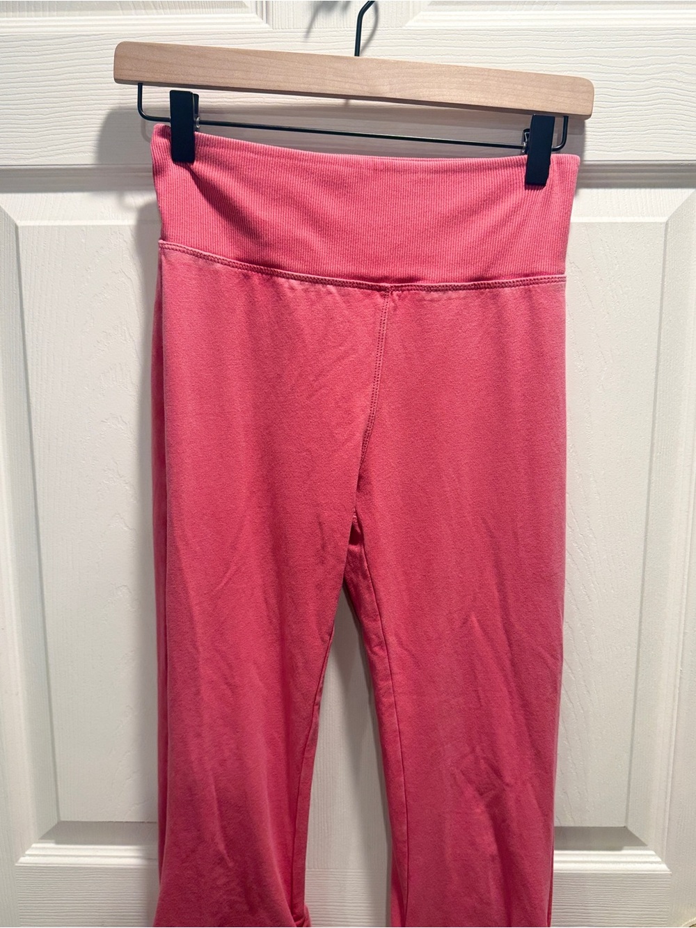 Out From Under Ruched Flare Leggings Pink Size Medium Urban Outfitters Y2K - Picture 5 of 10